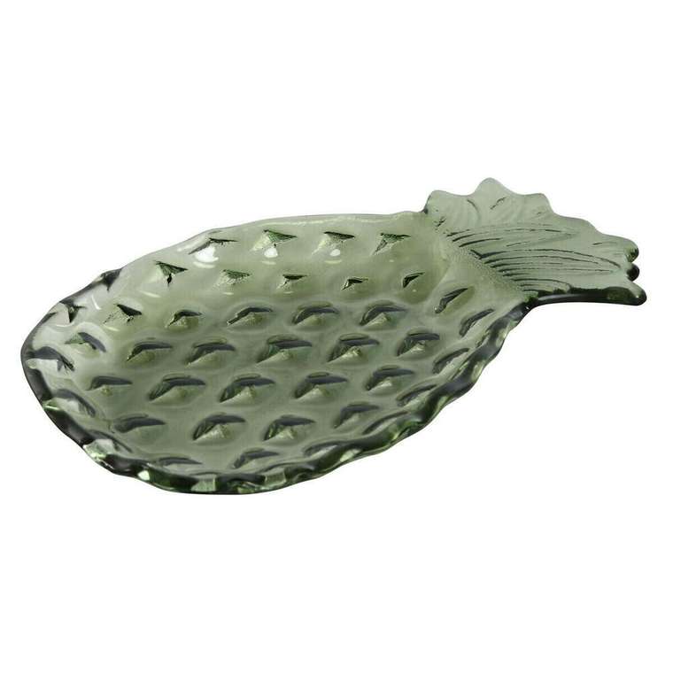 Блюдо Зеленый Ананас Тропический 20 x 15 x 1,5