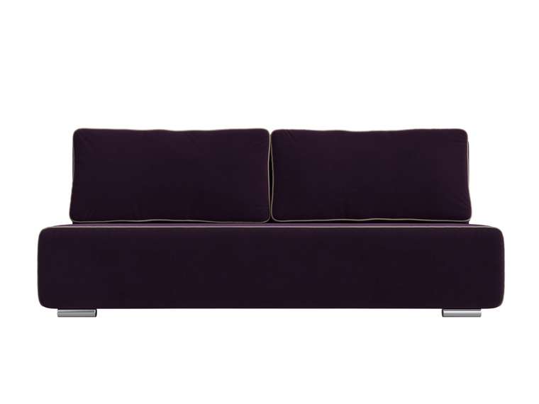 Прямой диван-кровать Уно фиолетового цвета
