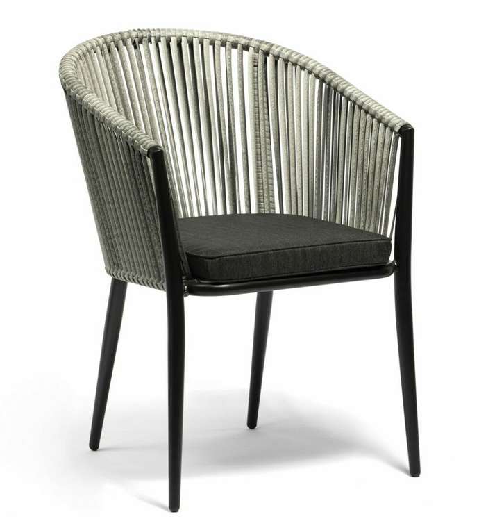 Кресло садовое Merida серого цвета