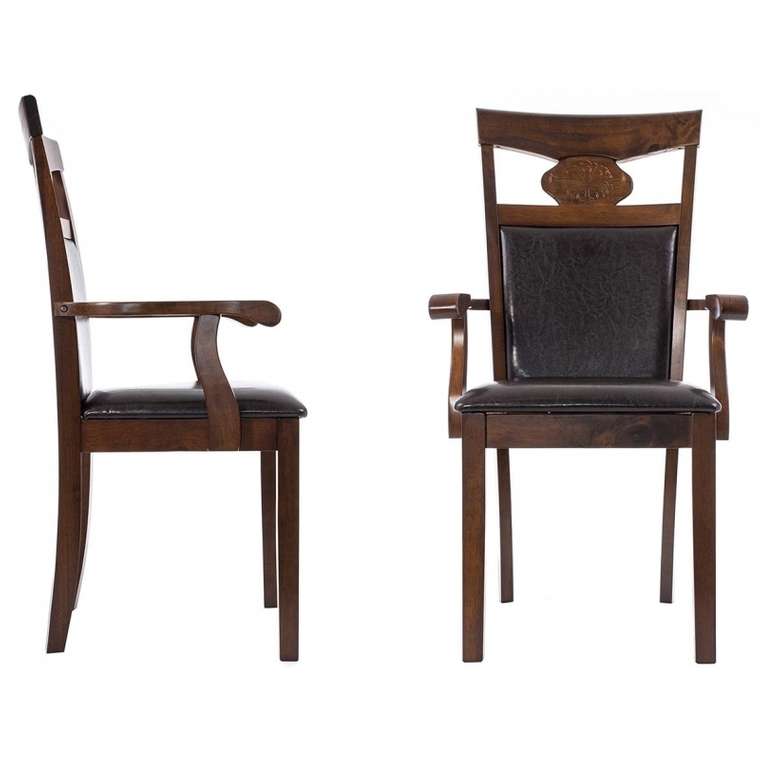 Кресло Luiza темно-коричневого цвета