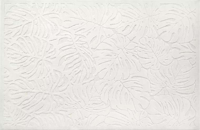 Ковер Botanica 80x150 бежево-белого цвета