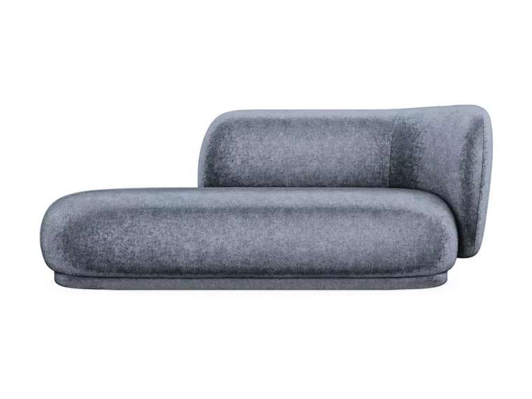 Кушетка-диван Lucca темно-серого цвета правая