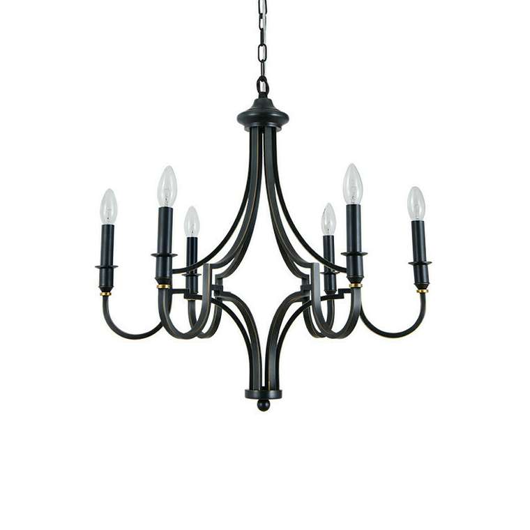 Люстра Newport 3450 Daniela 3456/C black+gold