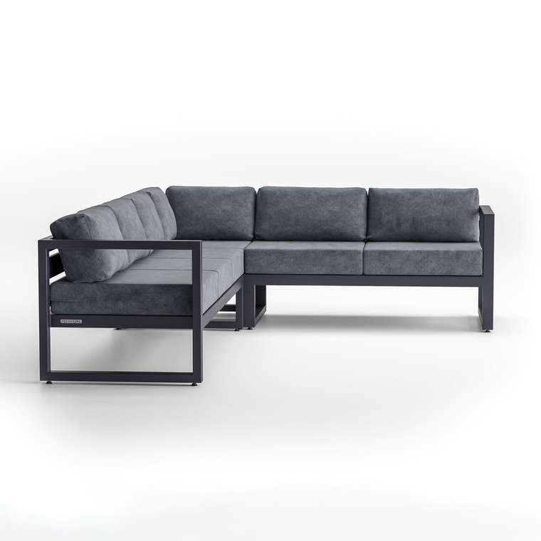 Угловой модульный диван Capri L серого цвета левый 