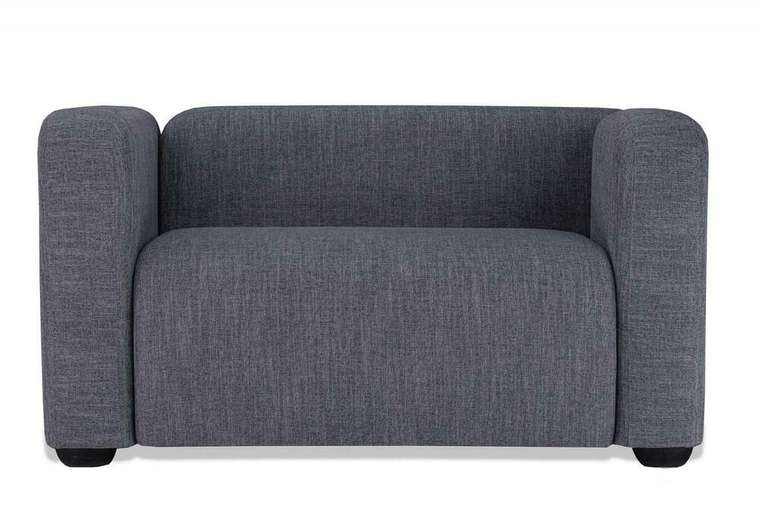 Прямой диван Квадрато Стандарт серого цвета