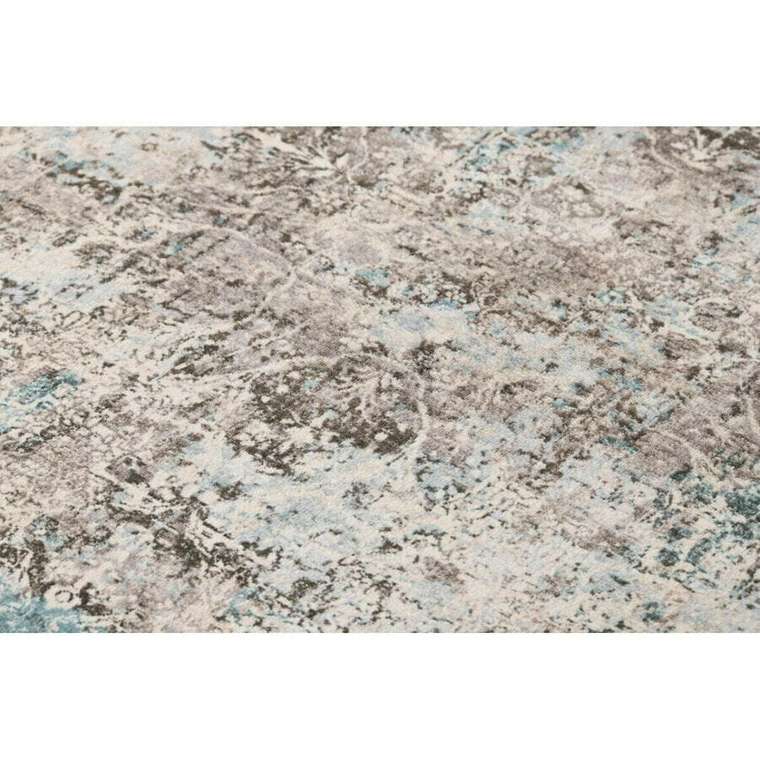 Ковер из полиэстера 60x240 бежево-серого цвета