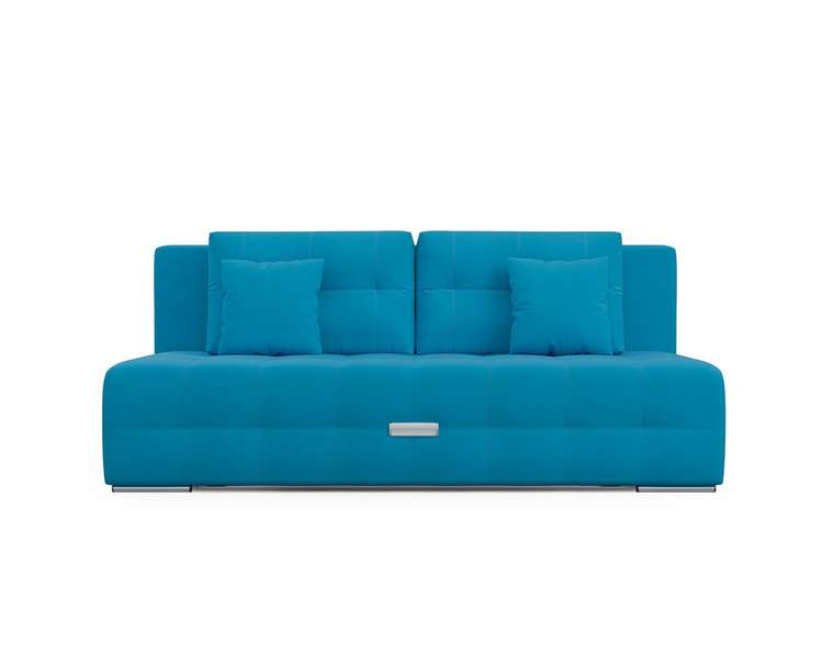 Прямой диван-кровать Марсель 4 светло-синего цвета