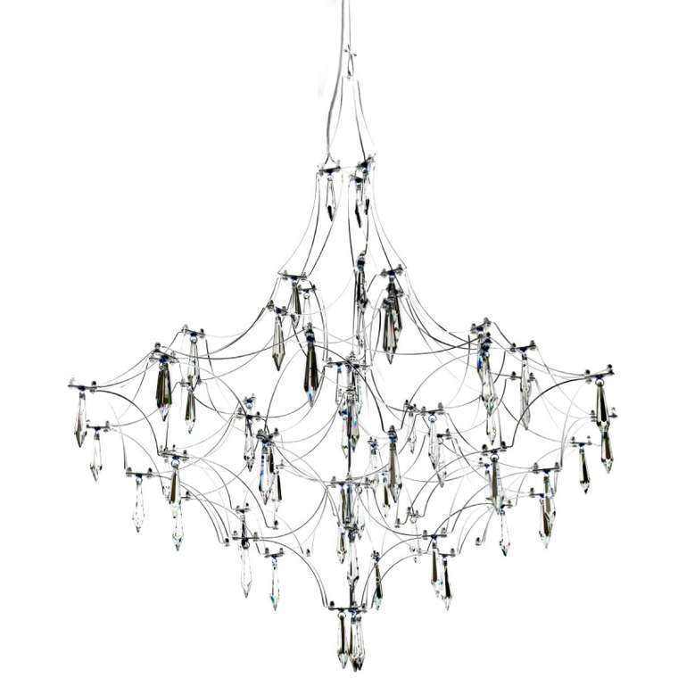 Хрустальная люстра Mira 10259/800 Silver Asfour (хрусталь, цвет прозрачный)
