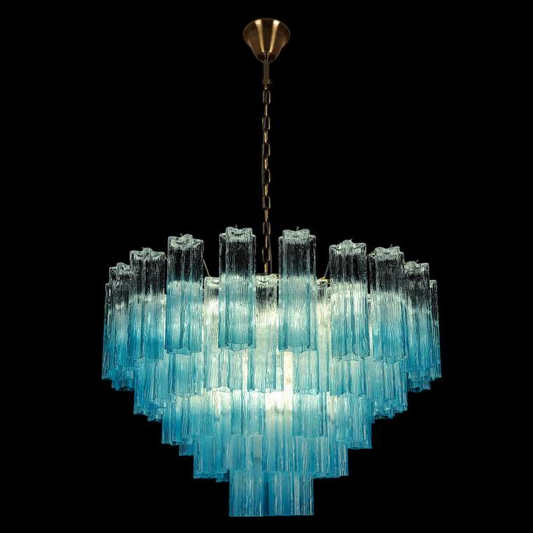 Подвесная люстра Murano 10580/800 Clear blue (стекло, цвет голубой)