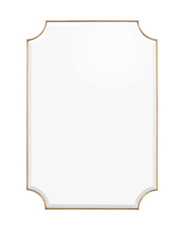 Настенное зеркало Аверон в раме золотого цвета