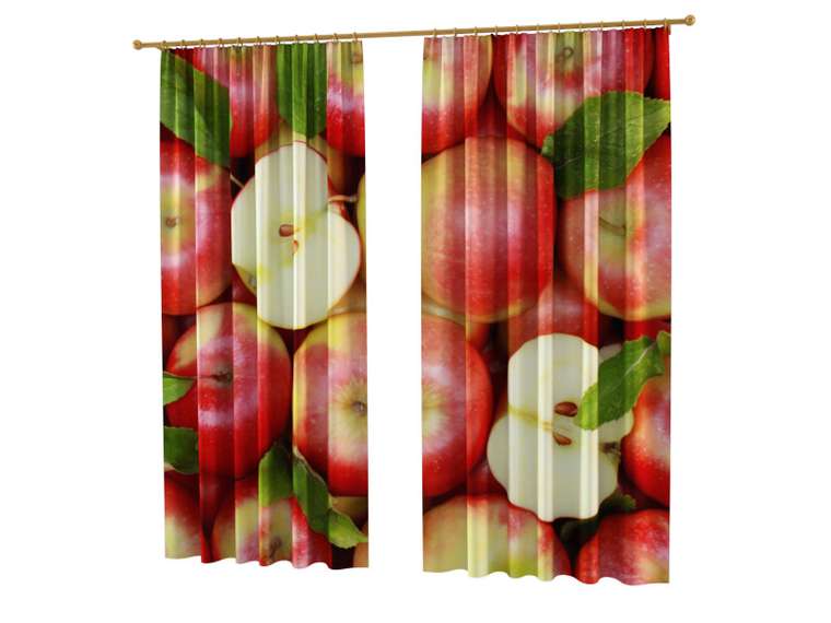 Шторы с фотопечатью: Наливные яблоки