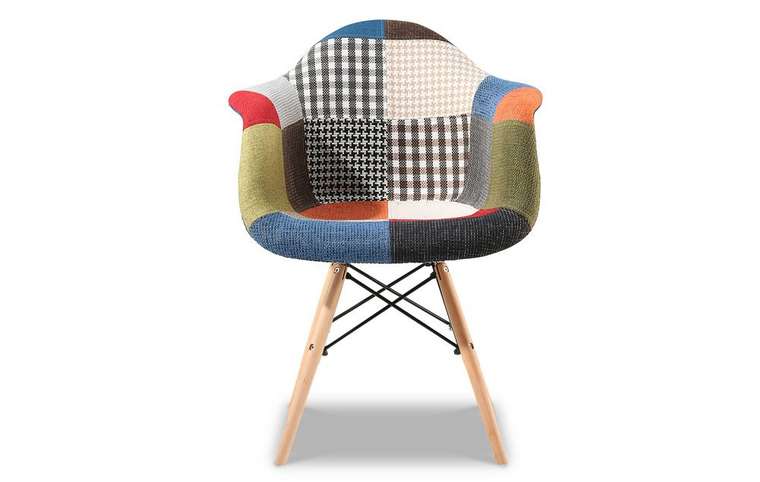 Стул с мягкой обивкой patchwork