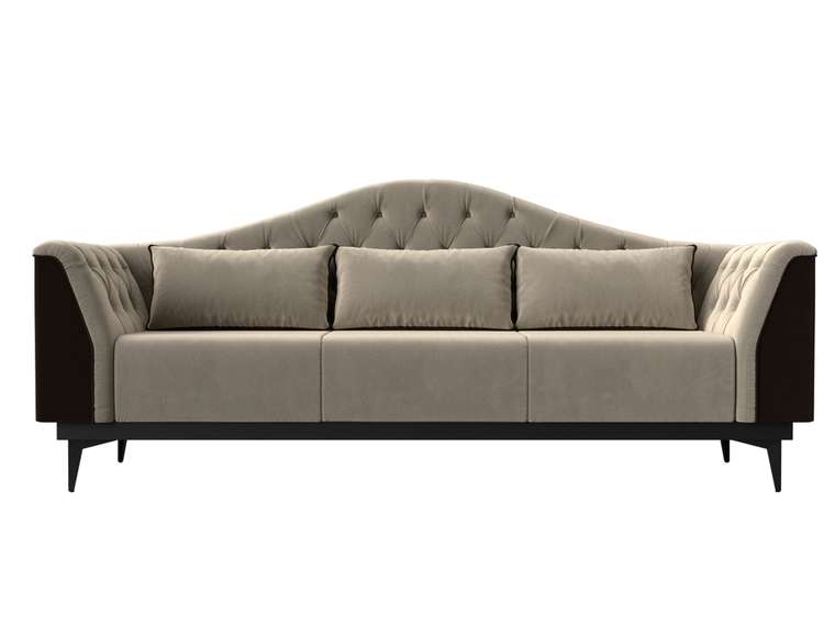 Прямой диван-кровать Флорида бежевого цвета