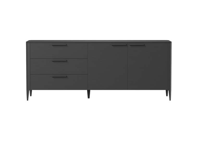 Комод Type oak  L черного цвета