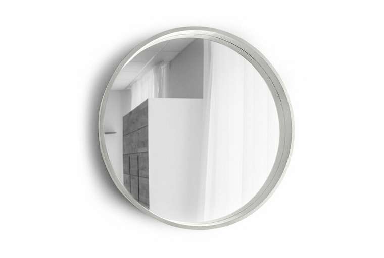 Зеркало настенное Extera диаметр 90 белого цвета
