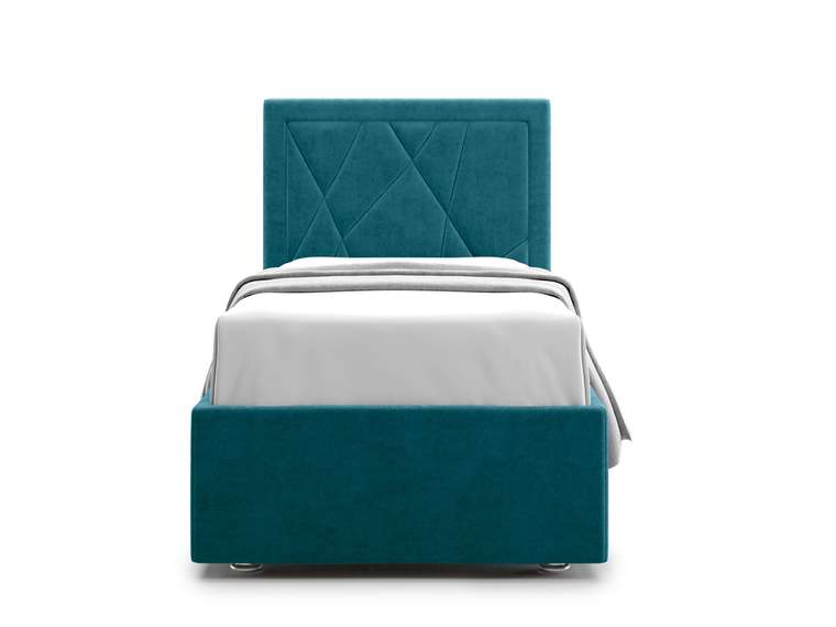 Кровать Premium Milana 3 90х200 зеленого цвета с подъемным механизмом