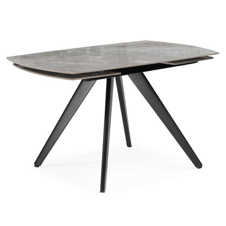 Раздвижной обеденный стол Silvi 80х120 серого цвета