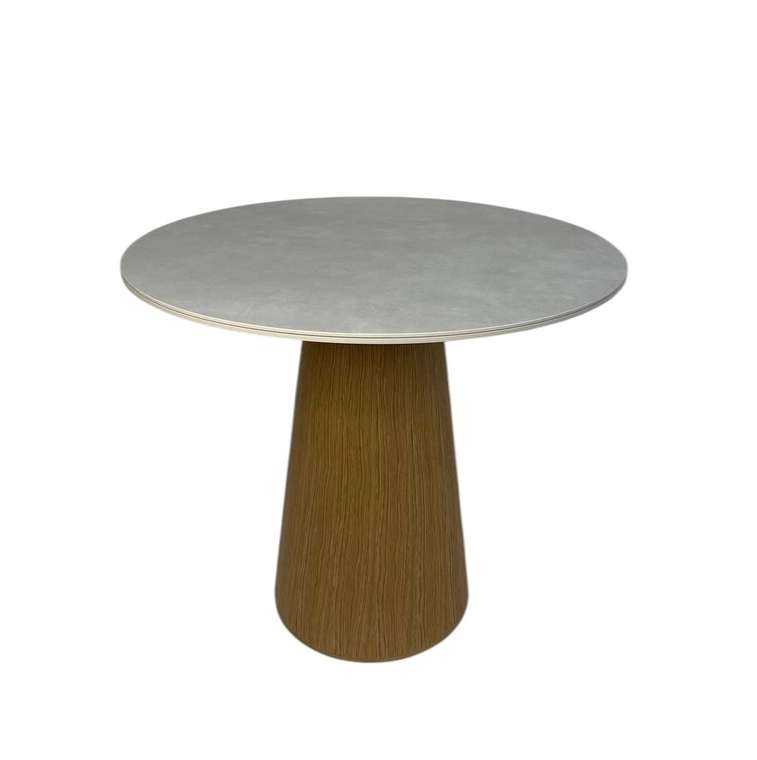 Обеденный стол Алькор S серо-коричневого цвета