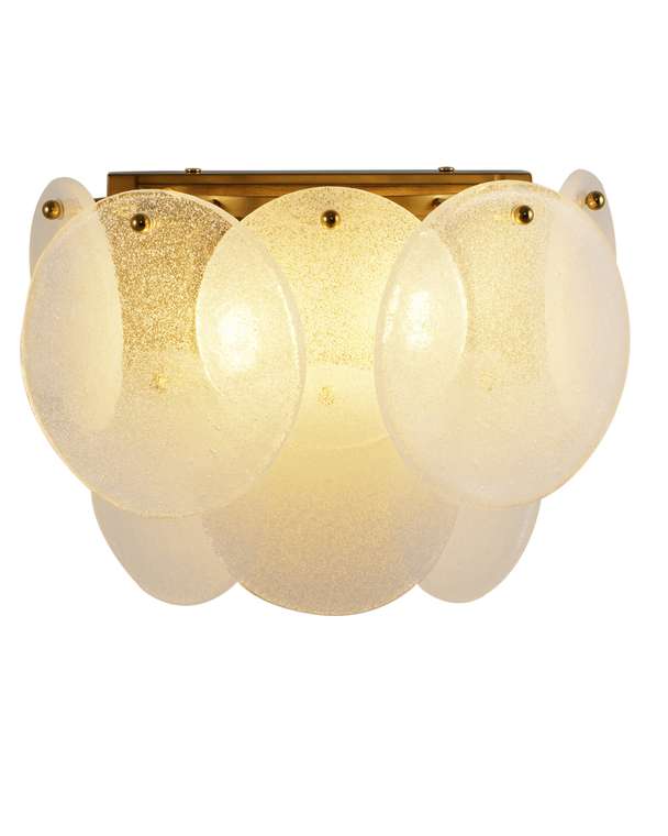 Бра Alba V11075-2W прозрачно-золотого цвета