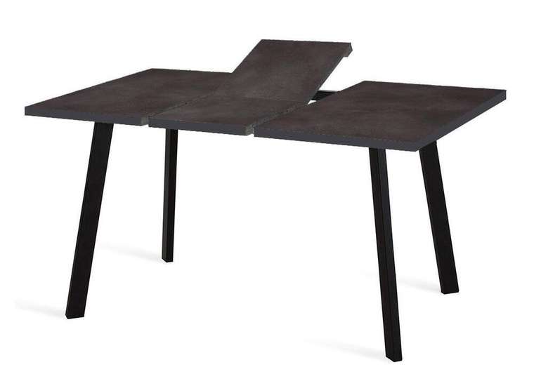 Раздвижной обеденный стол DikLine HB120 черно-коричневого цвета