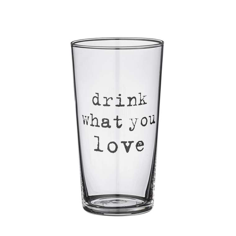 СТАКАН Bloomingville "DRINK WHAT YOU LOVE"