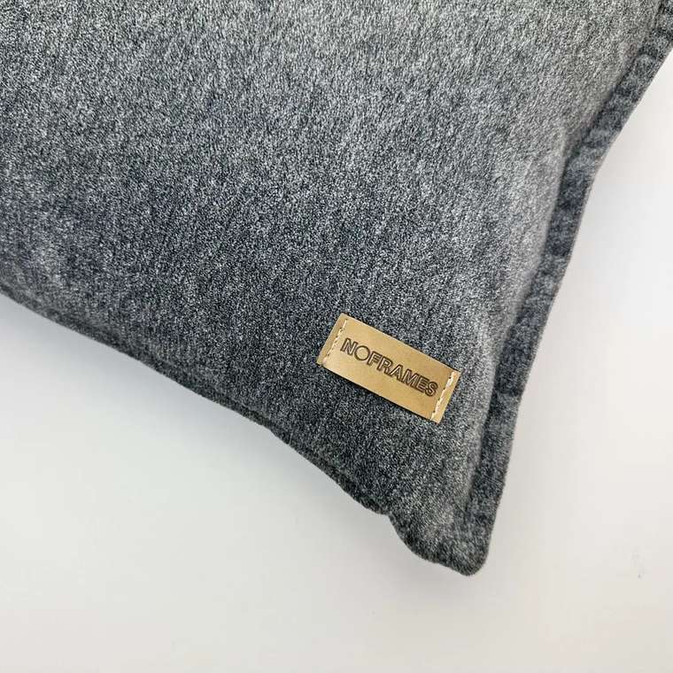Декоративная подушка Inspiration Plain 30x50 темно-серого цвета