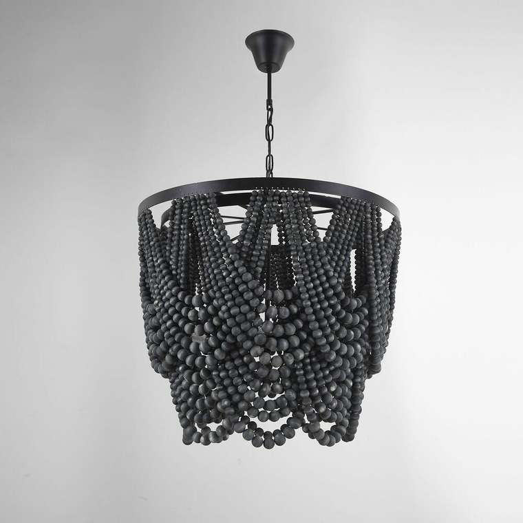 Люстра Amelia Wood Bead Chandelier