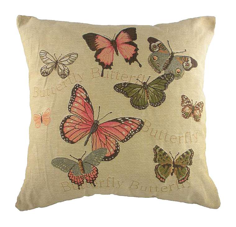 Подушка с принтом Butterflies