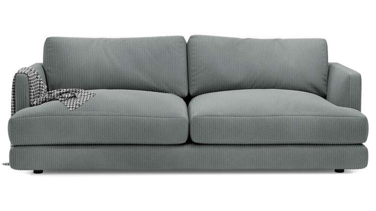 Прямой диван-кровать Ибица светло-серого цвета