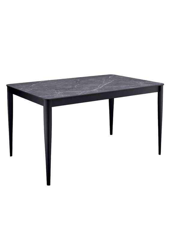 Раздвижной обеденный стол KS1400 черного цвета