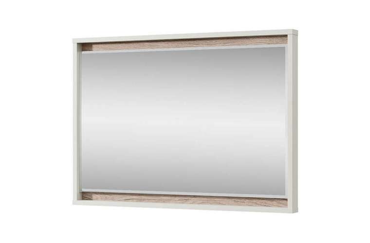 Настенное зеркало Lima 83х59 в белой раме