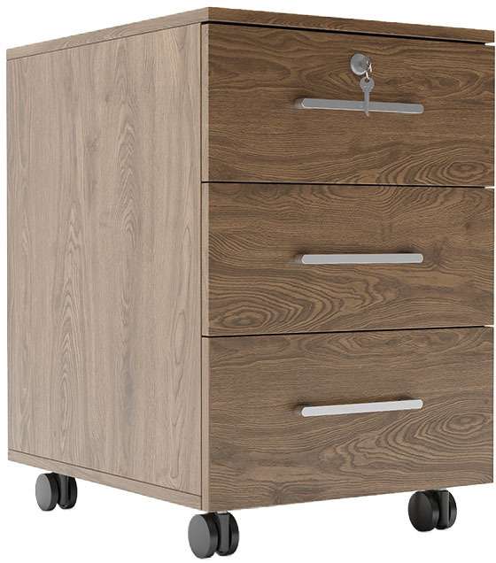 Тумба подкатная с ножками Simple коричневого цвета