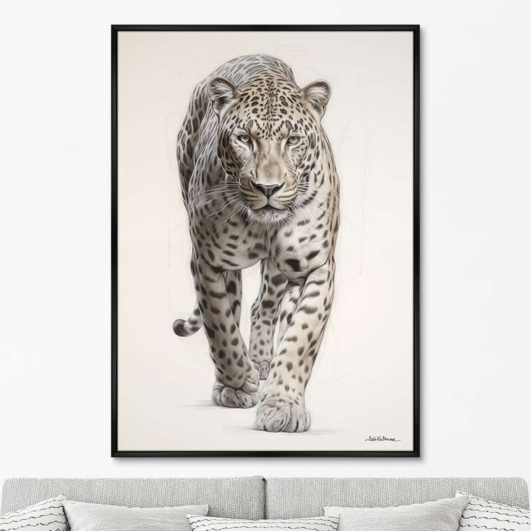 Репродукция картины Leopards, No 1, 2024г.