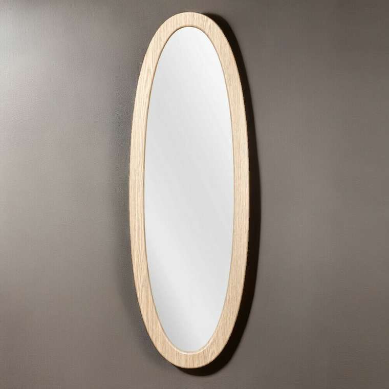 Зеркало настенное Лисмор в раме цвета дуб беленый