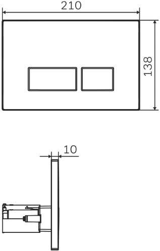 Кнопка смыва Pro S