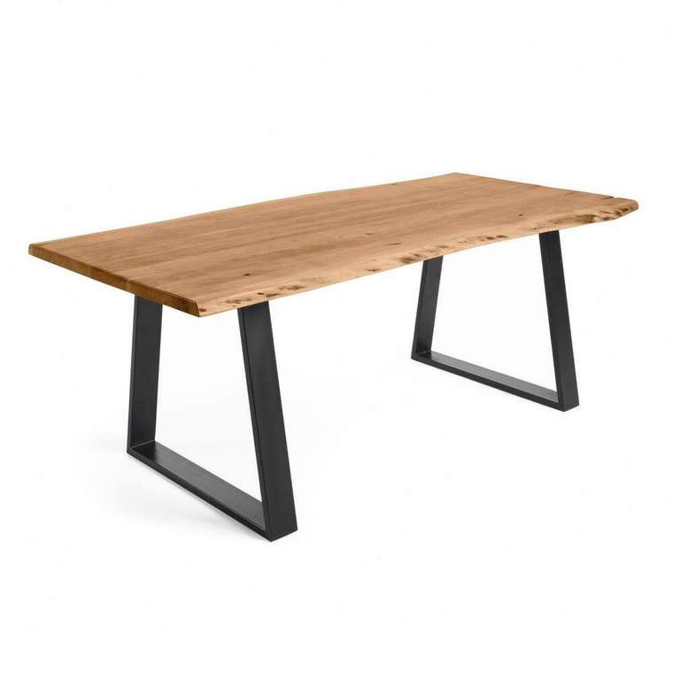 Обеденный стол Sono XL из массива акация и металла