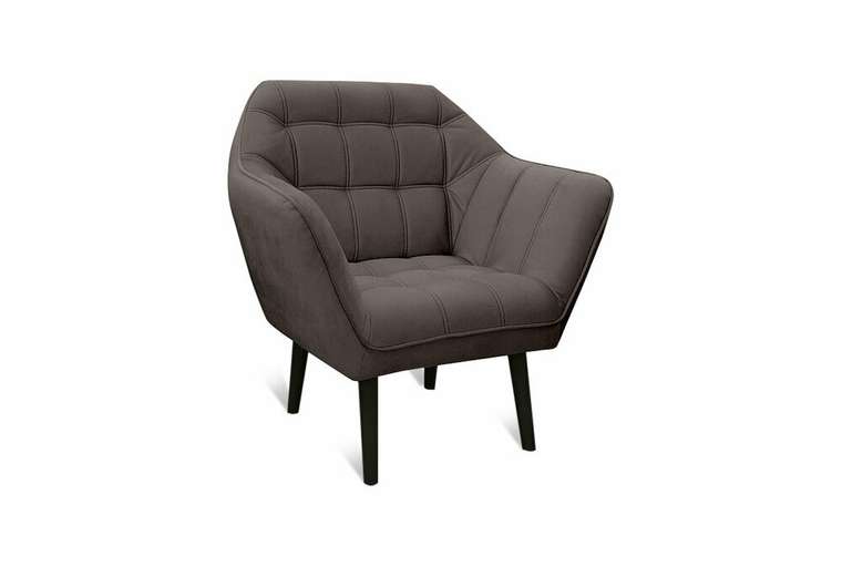 Кресло Остин темно-коричневого цвета
