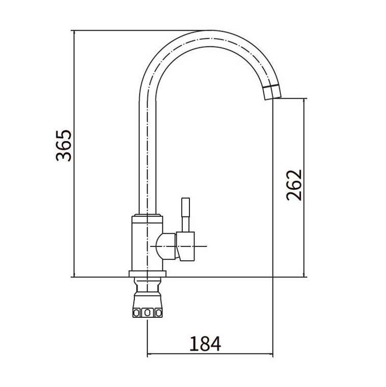 Смеситель для кухни FASHUN A54009-A, сатин