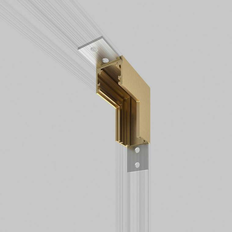 Brass Line Коннектор угловой внутренний для накладного шинопровода латунь 85225/00 Line Magnetic