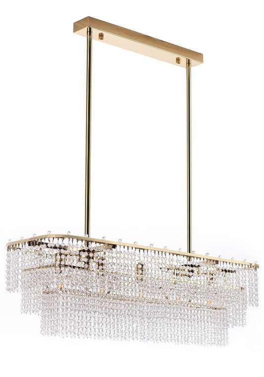 Подвесная люстра Celestia L800 золотого цвета