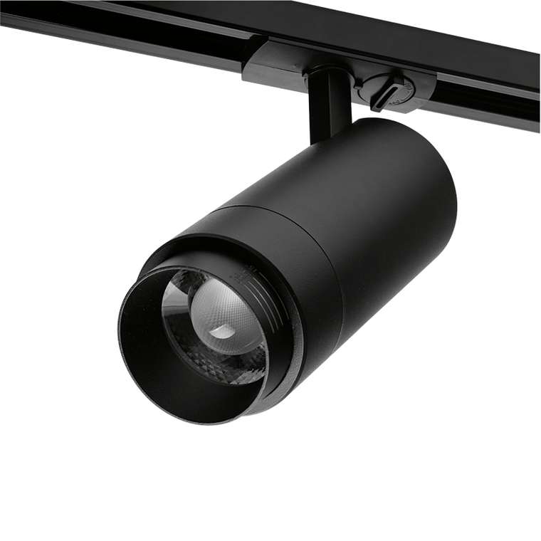Трековый светодиодный светильник однофазный Wolta WTL-25W/02B 220V 25Вт 4000К IP20 черный