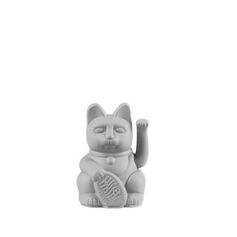 Декоративная фигурка-статуэтка Lucky Cat Mini серого цвета