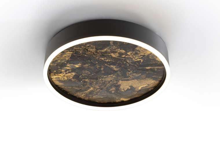 Потолочный светильник Stone CCT- черный LED 40D