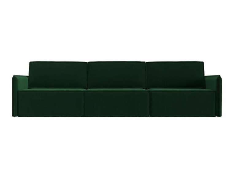 Прямой диван-кроват Либерти лонг зеленого цвета