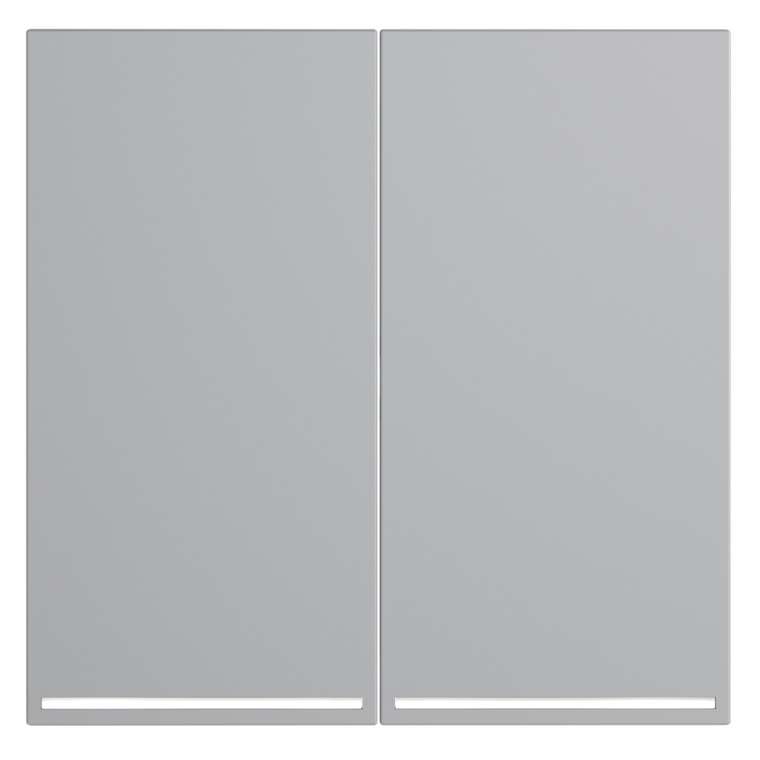 Клавиши для выключателя/переключателя двухклавишного с подсветкой, S70 (серый)