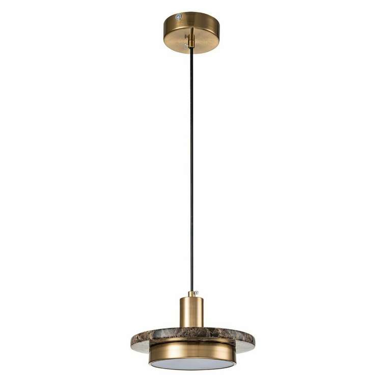 Подвесной светильник Torano 10260/1LED Brown marble (металл, цвет бронза)