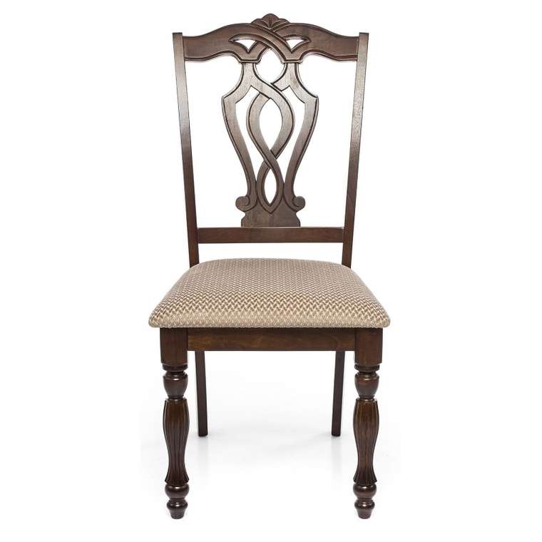 Стул Vastra cappuccino из ткани и массива гевеи