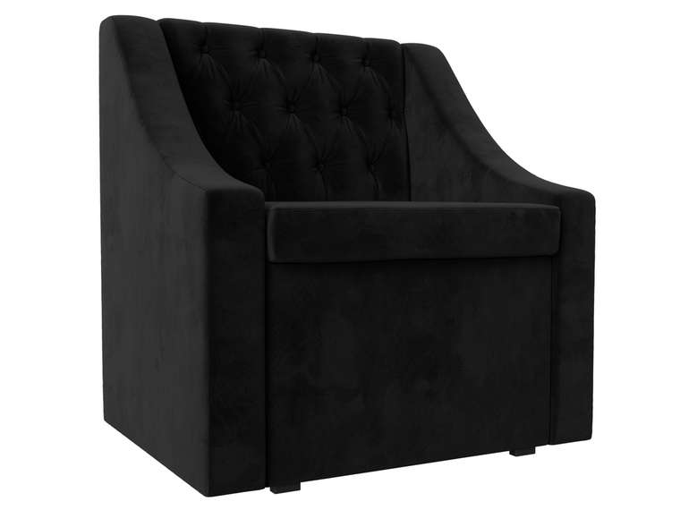 Кресло Мерлин с ящиком черного цвета