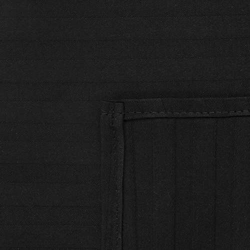 Простыня 'HoReCa' 200х217, страйп-сатин, 100% хлопок, пл. 125 гр./кв. м., 'Черный'