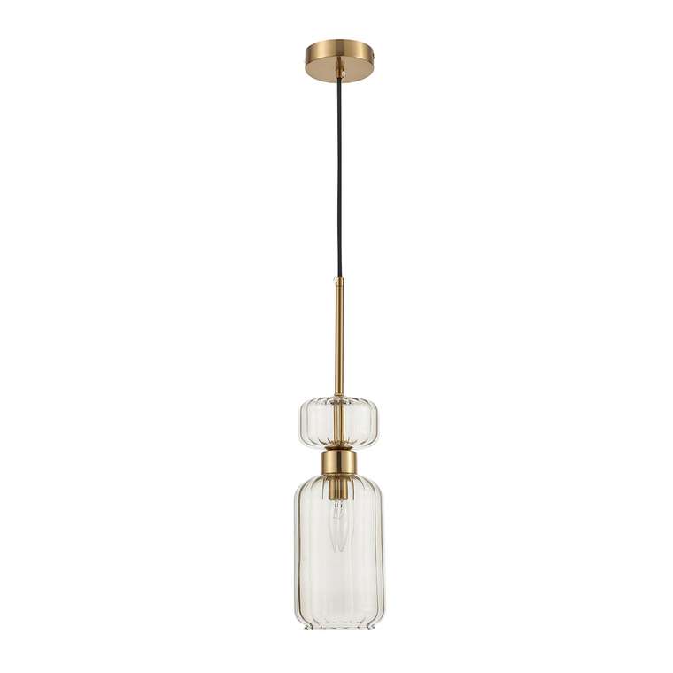 Подвесной светильник Gloss 1141/1S Beige (стекло, цвет бежевый)